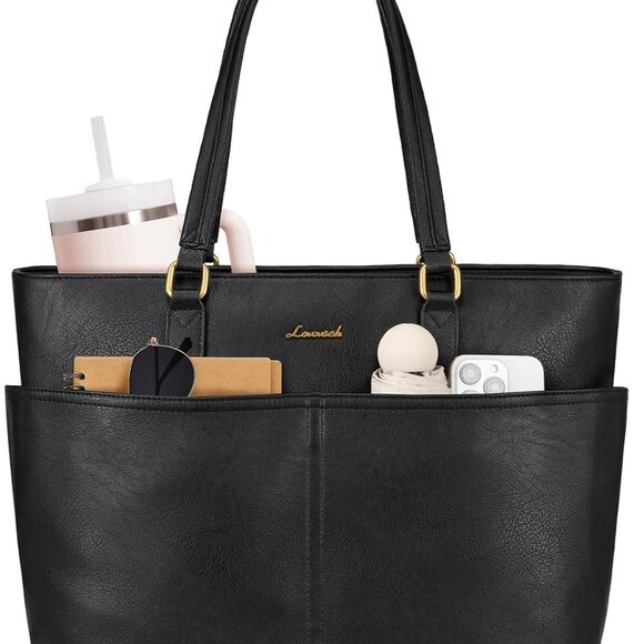 Handbags - Laptop Tote Bag for Women, 15.6 inch Laptop Work Bags for Teacher Nurse Large Co